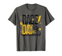 Cross Country Race Day Runner Pista y Campo Negro y Oro Camiseta