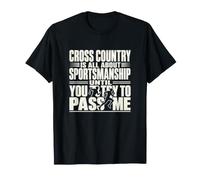 Cross Country Running Team Track Atleta Humor Camiseta