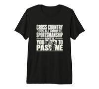 Cross Country Running Team Track Atleta Humor Camiseta Premium