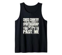 Cross Country Running Team Track Atleta Humor Camiseta sin Mangas