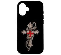 Cross Cross Templar Católico épico de Cristo Carcasa para iPhone 16