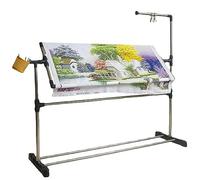Cross Embroidery Frame,Embroidery Frames And Stands,Standing Embroidery Lap Table,Adjustable Height,Pulley Design,Easy To Move,For Cross Stitch Needle Work, LJJY-KK