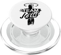 Cross Faith Religious Jesus Cross Team Jesus Christian PopSockets PopGrip para MagSafe
