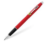 Cross Ferrari Classic Century - Pluma estilográfica con grosor medio, color laca mate roja y cromo