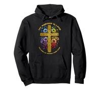 Cross Floral Christian Faith Worship Loud Wound Deep Vintage Sudadera con Capucha