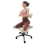 cross Legged Office Chair Meditation Stool for Sitting, Ergonomic Adjustable Kids Adults Kneeling Chair Desk, Adhd Office cross Legged Chair with Lumbar Support, 78951, JYLSSKUK, White, One Size