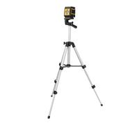 Cross Line Level, Alignment Tool, 27-65cm/10.6-25.6 Inches Aluminum Tripod Mount, Precise Leveling System, Adjustable Height Stand for Floor Plumbing Window Outdoor Installation