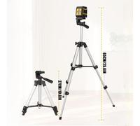 Cross Line Level Tripod, Precision Alignment Level, 10.6-25.6 Inches Adjustable Stand, Compact Installation Tool for Cabinet, Window, Wall Mounting, Floor Setup, Garden, Indoor Outdoor Use