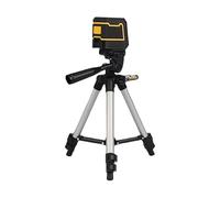 Cross Line Level Tripod, Precision Alignment Tool with Stand, Indoor Outdoor Leveling Gadget, Adjustable Stable Design for Cabinet, Window, Wall Mounting, Floor Installation, 10.6-25.6 inches