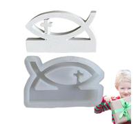 Cross Molds For Resin - Silicone | 3D Resin Casting Mold, Cross Fish Epoxy Ornament Mould DIY Crafts Desk Decor Home Decoration Supplies | For Handmade Art Projects Daily Use