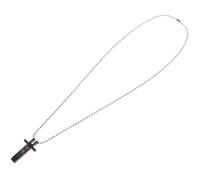 Cross Pendant Necklace Rainbow Charm Titanium Steel Couples Jewelry Elegant and Fashionable Present for New Year Christmas Valentine's Day