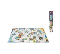 Janod – Alfombra infantil Tema Ciudad J05910 – 120 x 78 cm, suave antideslizante, lavable a mano