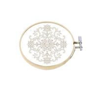 Cross - Round Bamboo Circle Cross Hoop Ring For Embroidery And Çross Śtitch | Bamboo Embroidery Hoop Craft Supplies For Needlework Sewing DIY Projects