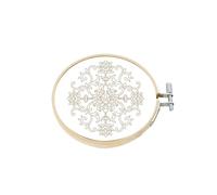Cross - Round Bamboo Circle Cross Hoop Ring For Embroidery And Çross Śtitch | Bamboo Embroidery Hoop Craft Supplies For Needlework Sewing DIY Projects