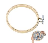 Cross - Round Bamboo Circle Cross Hoop Ring For Embroidery And Çross Śtitch | Bamboo Embroidery Hoop Craft Supplies For Needlework Sewing DIY Projects