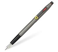 CROSS Scuderia Ferrari Classic Century - Pluma estilográfica satinada gris titanio, punta fina, incluye caja de regalo premium