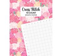 Cross Stitch Graph Paper 10 Count: 100 x 140 Squares with Lines Showing Every 10 Square for Creating Patterns Embroidery Needlework Design
