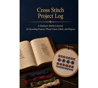 Cross Stitch Project Log: A Hardcover Stitcher's Journal for Recording Projects, Thread Colors, Fabric Counts, and Progress with Floss Inventory and Pattern Library