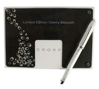 Cross Townsend Cherry Blossom Platinum Limited Edition Selectip Bolígrafo de tinta de gel con certificado de autenticidad numerado