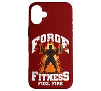 Cross Training Gym Forge Fitness Combustible Fuego Powerlifting Carcasa para iPhone 16 Plus
