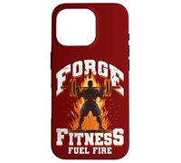 Cross Training Gym Forge Fitness Combustible Fuego Powerlifting Carcasa para iPhone 16 Pro