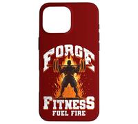 Cross Training Gym Forge Fitness Combustible Fuego Powerlifting Carcasa para iPhone 16 Pro MAX