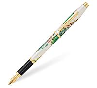 Cross Wanderlust Borneo w/Gold Plated Appointments and Stainless Steel Medium Nib Fountain Pen