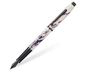 Cross Wanderlust Everest w/Polished Black PVD Appointments and Stainless Steel Medium Nib Fountain Pen