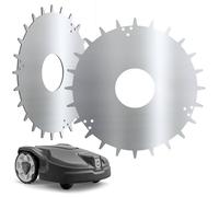 CROSS X-DESIGN - Puntas de acero inoxidable compatibles con Husqvarna Automower 305, 310, 315, 315X, diámetro de 214 mm, con 18 tornillos, mejora de tracción