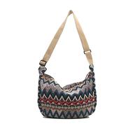 Crossbody Bag For Women 2025 Canvas Bohemian Styles Shoulder Bag with Adjustable Strap For Students and Travelers Women's Canvas Purse