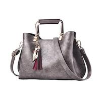 Crossbody Bags For Woman Trendy Solid Color Women's Fashion CrossShoulder Handbag(Grey)