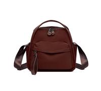 Crossbody Shoulder Bag Solid Large Capacity Crossbody Lightweight Large Capacity Zipper Handbag for Women (Brown)