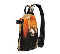Crossbody Sling Backpack Animal Red Panda Travel Senderismo Chest Daypack One Strap Shoulder Bag