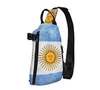 Crossbody Sling Backpack Argentina Flag Retro Travel Senderismo Pecho Daypack One Strap Shoulder Bag