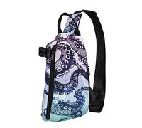 Crossbody Sling Backpack Clolorful Underwater Animal Travel Senderismo Chest Daypack One Strap Shoulder Bag