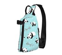 Crossbody Sling Backpack Cute Cartoon Panda Bear Travel Senderismo Chest Daypack One Strap Shoulder Bag