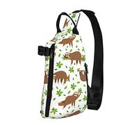 Crossbody Sling Backpack Lazy Slothful Cute Sloth Travel Senderismo Chest Daypack One Strap Shoulder Bag