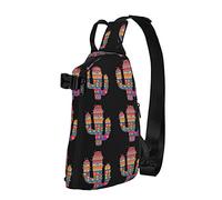 Crossbody Sling Backpack Mexican Spanish Style Cactus Travel Senderismo Pecho Daypack One Strap Shoulder Bag
