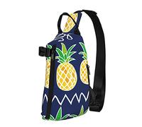 Crossbody Sling Backpack Pine Navy Pattern Travel Senderismo Chest Daypack One Strap Shoulder Bag