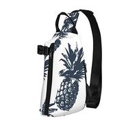 Crossbody Sling Backpack Pine Navy White Travel Senderismo Pecho Daypack One Strap Shoulder Bag