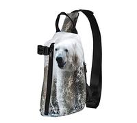 Crossbody Sling Backpack Save Polar Bear 3D Travel Senderismo Chest Daypack One Strap Shoulder Bag