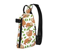 Crossbody Sling Backpack Sloth Cute Tree Travel Senderismo Chest Daypack One Strap Shoulder Bag