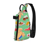 Crossbody Sling Backpack Sumo Japanese Sushi Travel Senderismo Chest Daypack One Strap Shoulder Bag