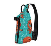 Crossbody Sling Backpack Underwater Animal Deep Sea Travel Senderismo Chest Daypack One Strap Shoulder Bag