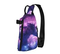 Crossbody Sling Backpack Unicorn Galaxy Nebula Cloud Travel Senderismo Chest Daypack One Strap Shoulder Bag