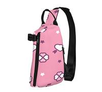 Crossbody Sling Backpack Valentine Cupid Pink Heart Travel Senderismo Chest Daypack One Strap Shoulder Bag