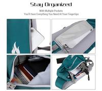 Crossbody Sling Bag - Ultra - Nylon liviano, orificio para los auriculares para facilitar el acceso, compañero de viaje para hombres y mujeres (Orange)