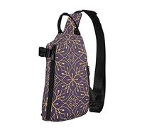 Crossbody Sling Mochila Imperio Persa Patrón Viaje Senderismo Pecho Mochila Una Correa Bolso de Hombro