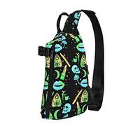 Crossbody Sling Mochila Pastel Goth Witch Creepy Halloween Travel Senderismo Chest Daypack One Strap Shoulder Bag