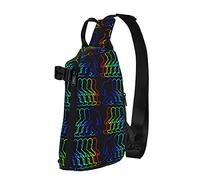 Crossbody Sling Mochila Psychedelic Sasq Uatch Travel Senderismo Cofre Daypack One Strap Shoulder Bag
